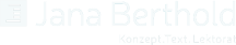 Logo von Jana Berthold in Schwarz-Weiss