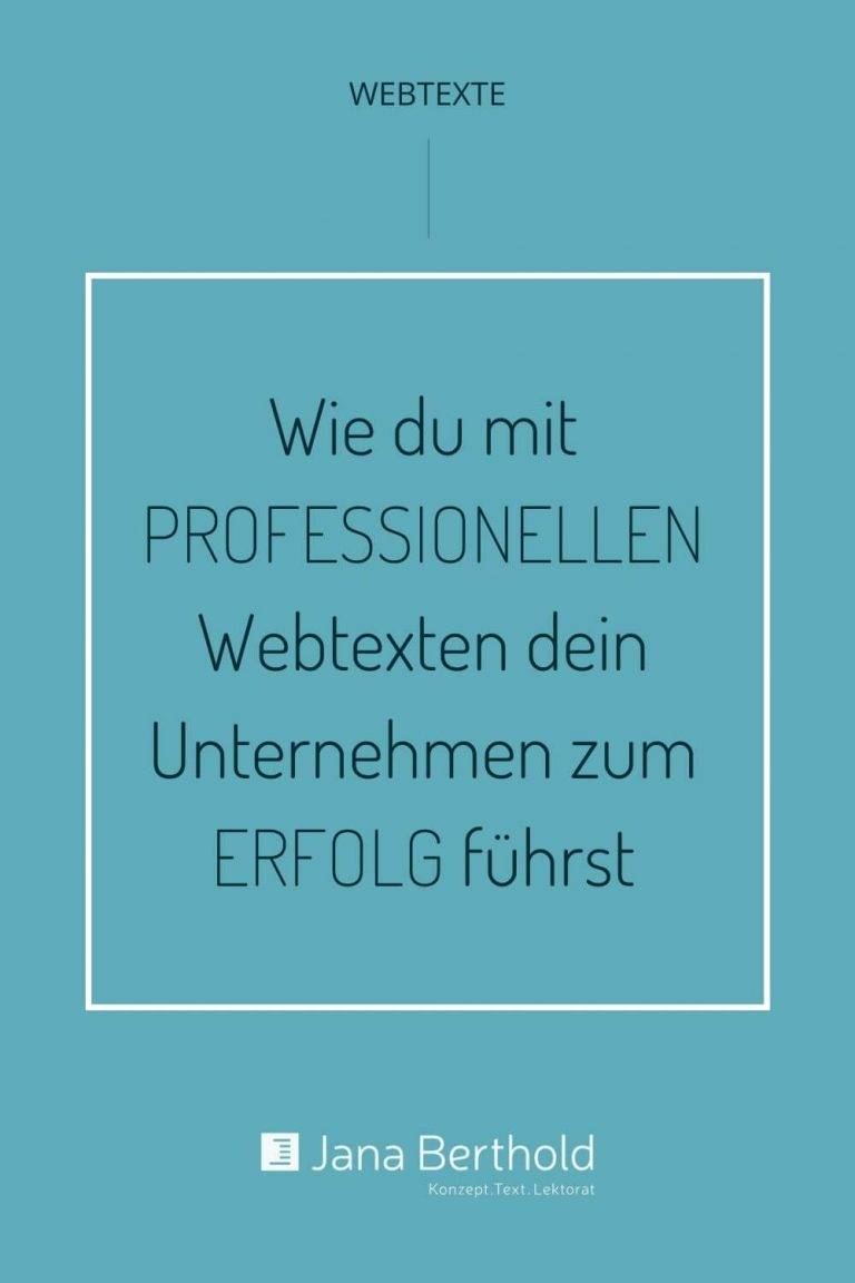 Professionelle Webtexte fuer deinen Unternehmenserfolg