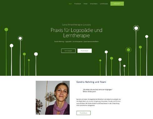 Startseite Referenzprojekt Logopaedie Nehring in Leipzig